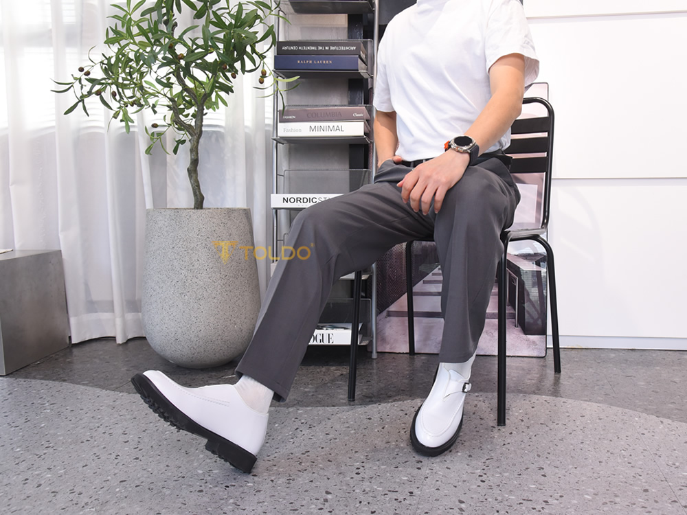 Giày cao 7cm siêu nhẹ da thật 5